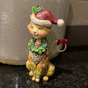 Jim Shore Heartwood Creek Santa Claws 2008 cat ornament
